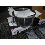 New stainless steel Buckingham deep casserole pot, 6ltr, 24cms.