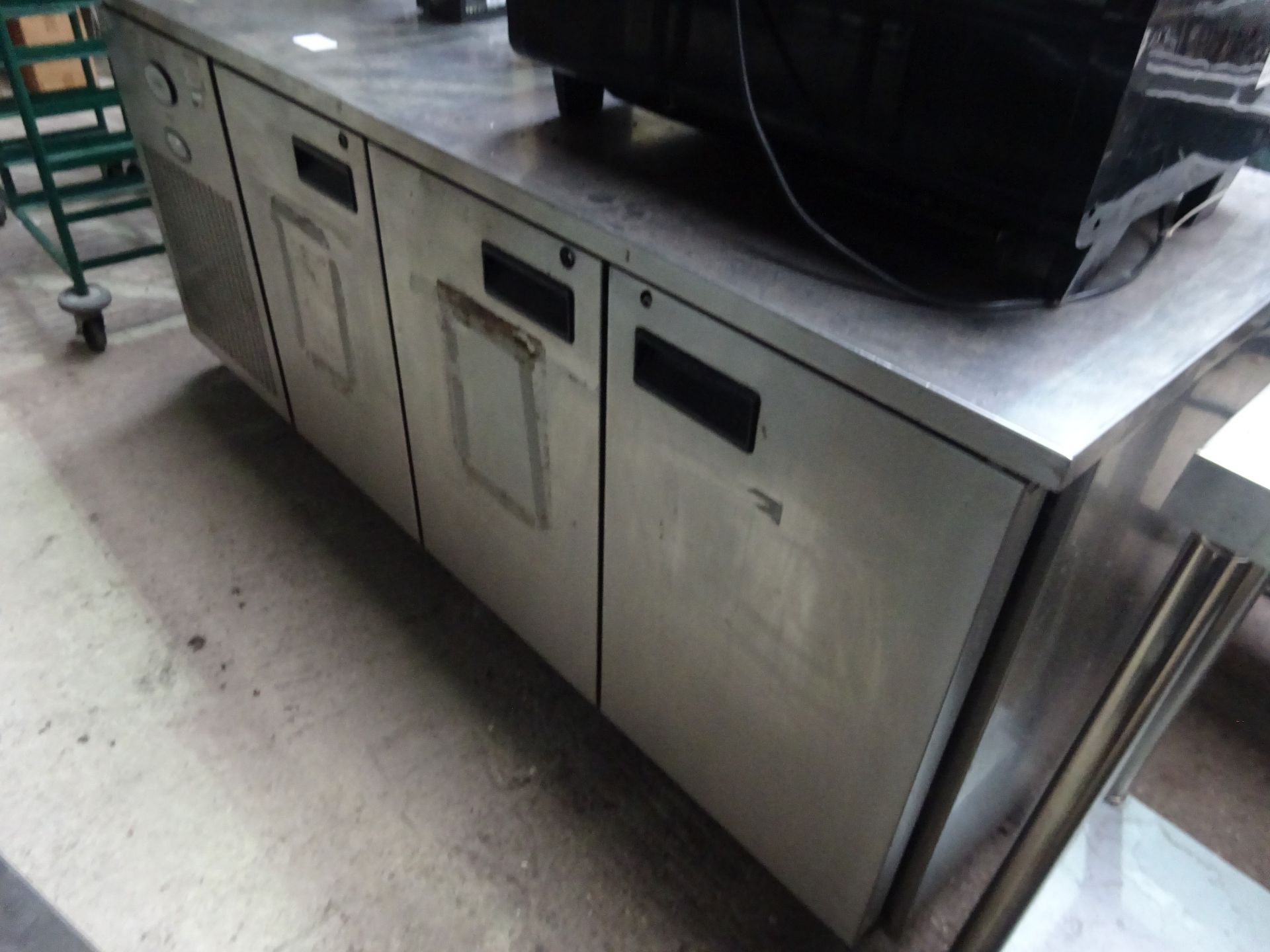 Foster three door under counter fridge, 240v, width 186cms, depth 70cms and height 86cms. - Image 5 of 5