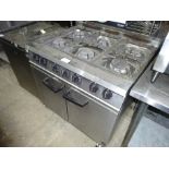 Falcon G210EU 6 burner gas cooker, W: 90cms, D: 80cms, H: 92cms