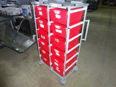 12 drawer trolley