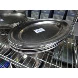 10 no Stainless steel serving dishes