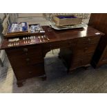 Mahogany knee hole desk