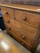 Victorian mahogany chest of two over three drawers