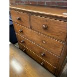 Victorian mahogany chest of two over three drawers