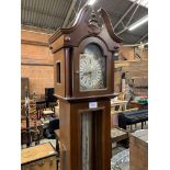 ECS Westminster mahogany case longcase clock