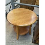 Mahogany modern circular display table