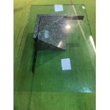 Granite effect cantilever low coffee table