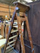 An A. Pratt and Son Ltd wooden stepladder