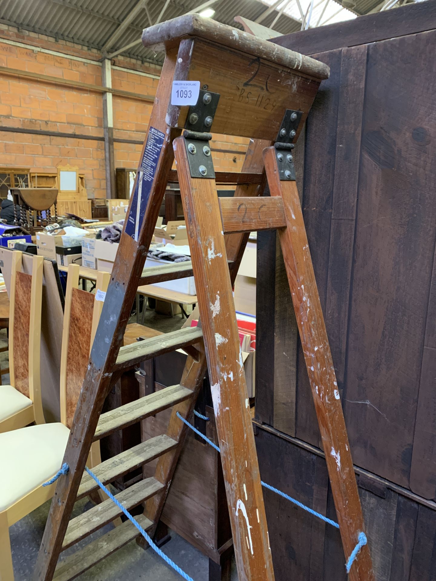 An A. Pratt and Son Ltd wooden stepladder