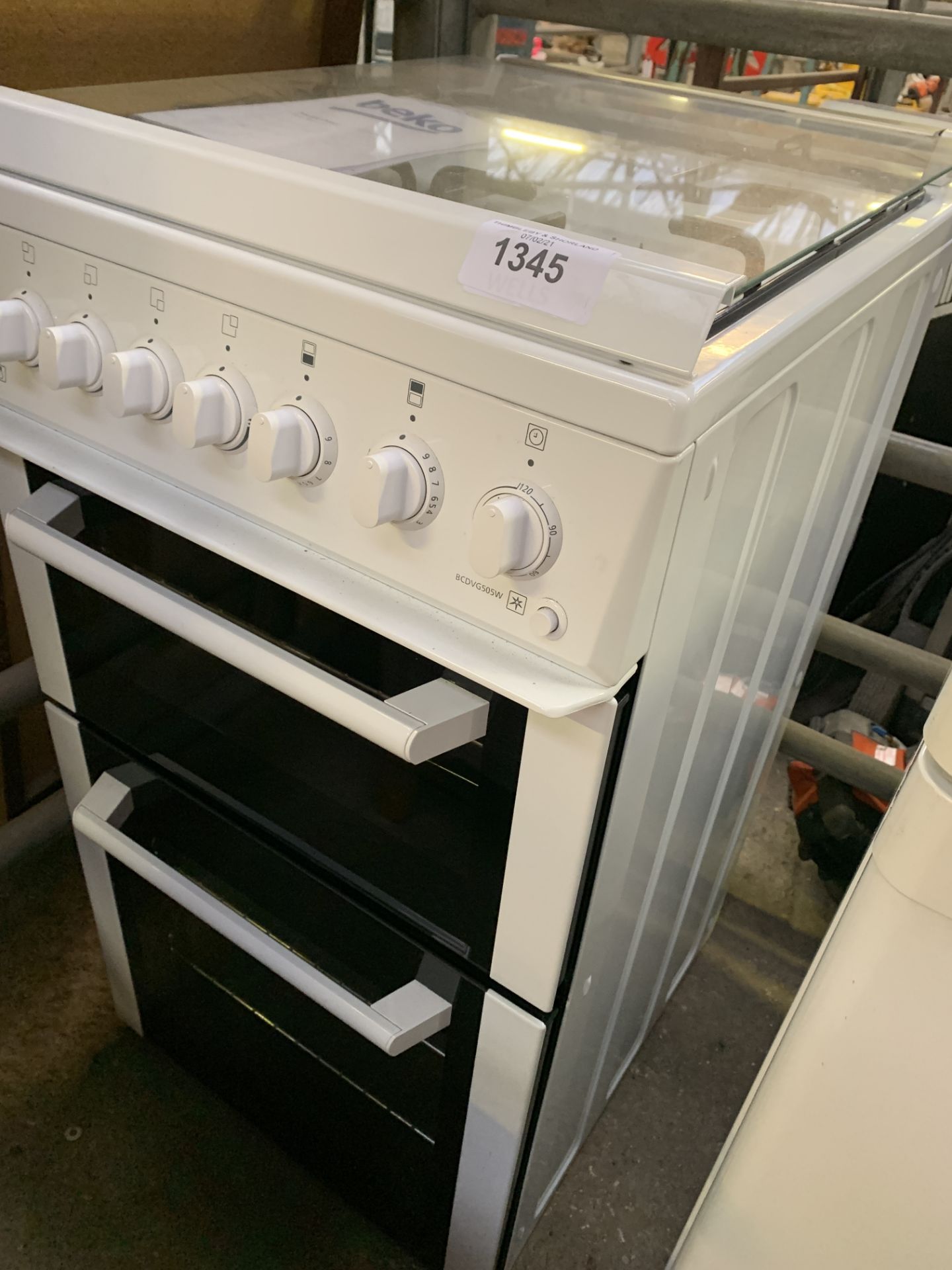 Beko BCDVG505W electric cooker with double oven - Image 4 of 4