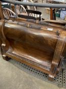 Two French mahogany sleigh beds