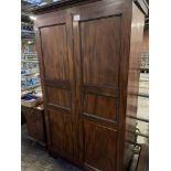 Mahogany double wardrobe