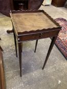 Small mahogany square occasional table