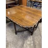 Oak drop side gate leg table