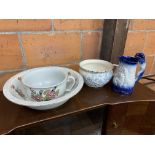 Various china items, mostly Burleigh