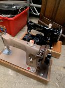 Two Singer sewing machines