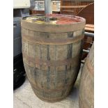 Coopered barrel. This item carries VAT.