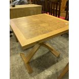 Walnut and oak laminate metamorphic table