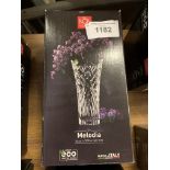 Melodia Crystal vase. This item carries VAT.