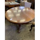 Mahogany oval tilt top breakfast table