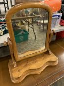 Mahogany toilet mirror