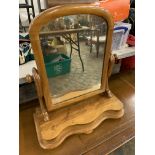 Mahogany toilet mirror