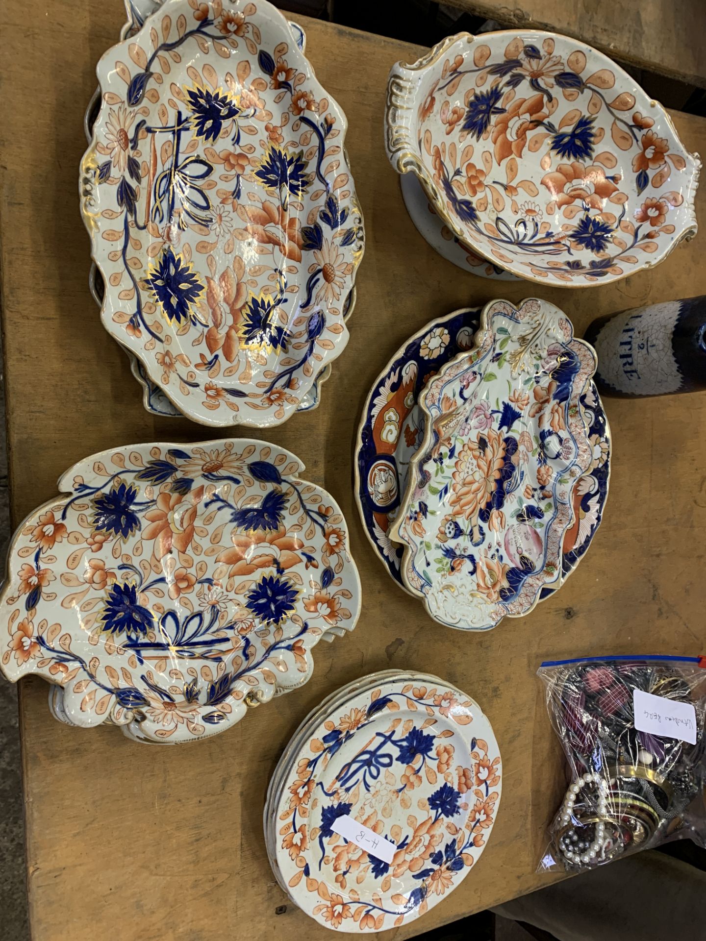 Quantity of 19th Century Mason's decorative ironstone china and a19th Century jug - Image 2 of 4