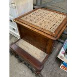 Victorian mahogany step commode