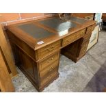 Mahogany pedestal desk