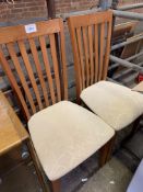 Two high back chairs