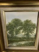 Two framed oil paintings