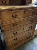 Pine chest of two over four drawers