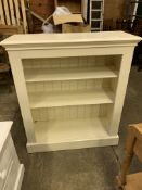 House of Pine ivory painted Tuscan style bookcase.