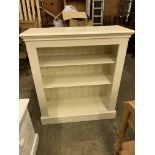 House of Pine ivory painted Tuscan style bookcase.