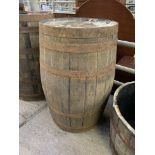 Coopered barrel. This item carries VAT.