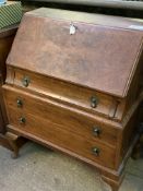 Flame mahogany veneer bureau