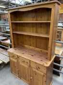 Pine dresser. This item carries VAT.