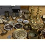 Large quantity of metal ware