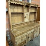 Large old pine dresser