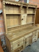 Large old pine dresser