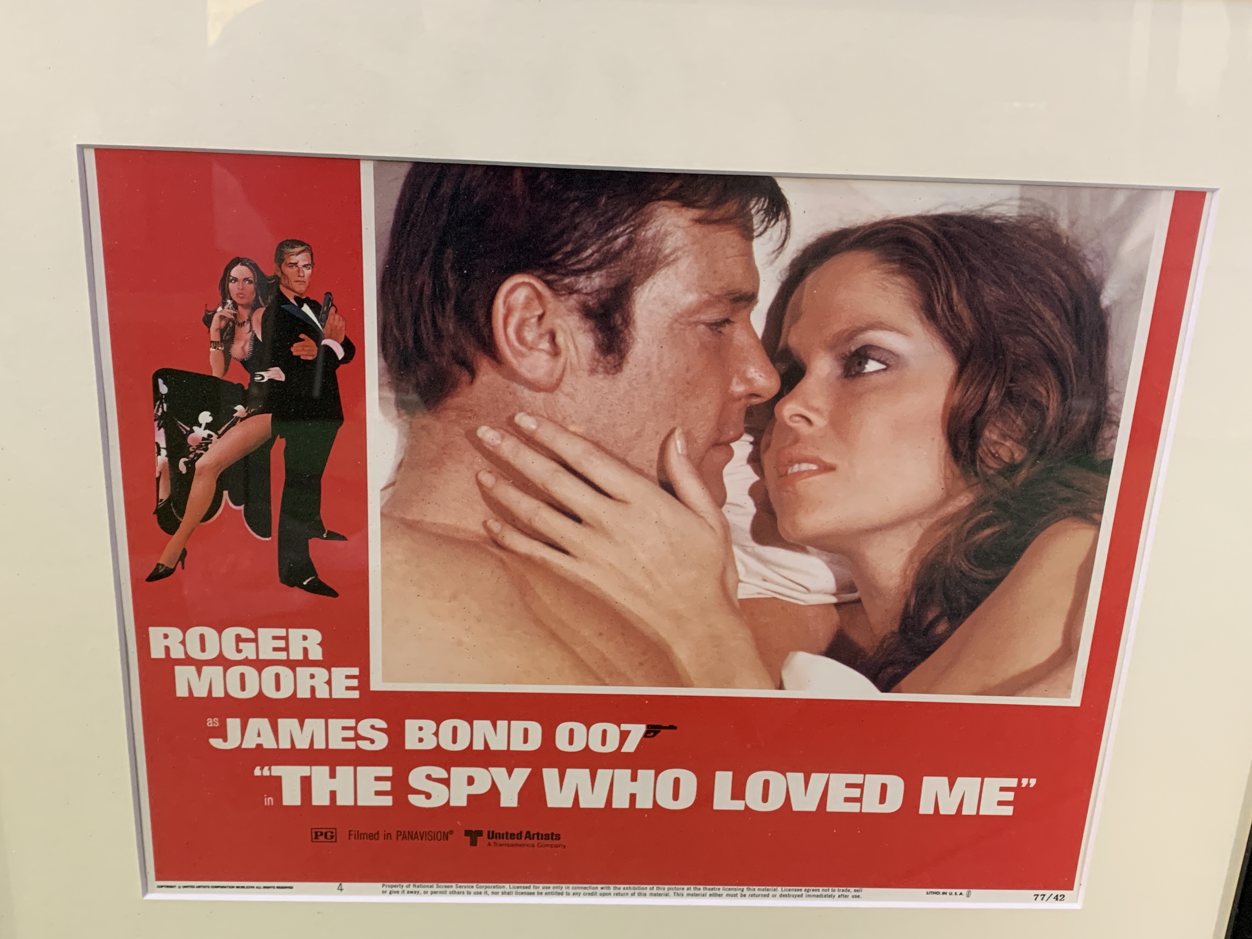 2 Framed and glazed prints of film posters: 'Live and Let Die' and 'The Spy Who Loved Me' - Image 2 of 2