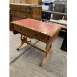 Small mahogany sofa table