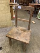 Oak rustic chair