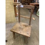 Oak rustic chair