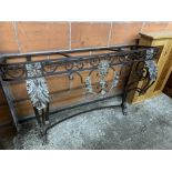 Decorative wrought iron side table base