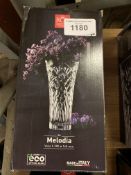 Melodia Crystal vase. This item carries VAT.