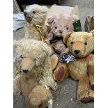 Collection of artist teddy bears