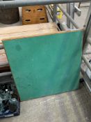 Card table with green baize top