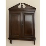 Mahogany wall cabinet