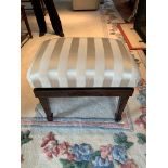 'Lanzani Collection' mahogany height adjustable stool